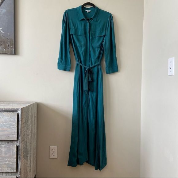 Malinas Kaira Tied Maxi Shirt Dress - Picture 2 of 13